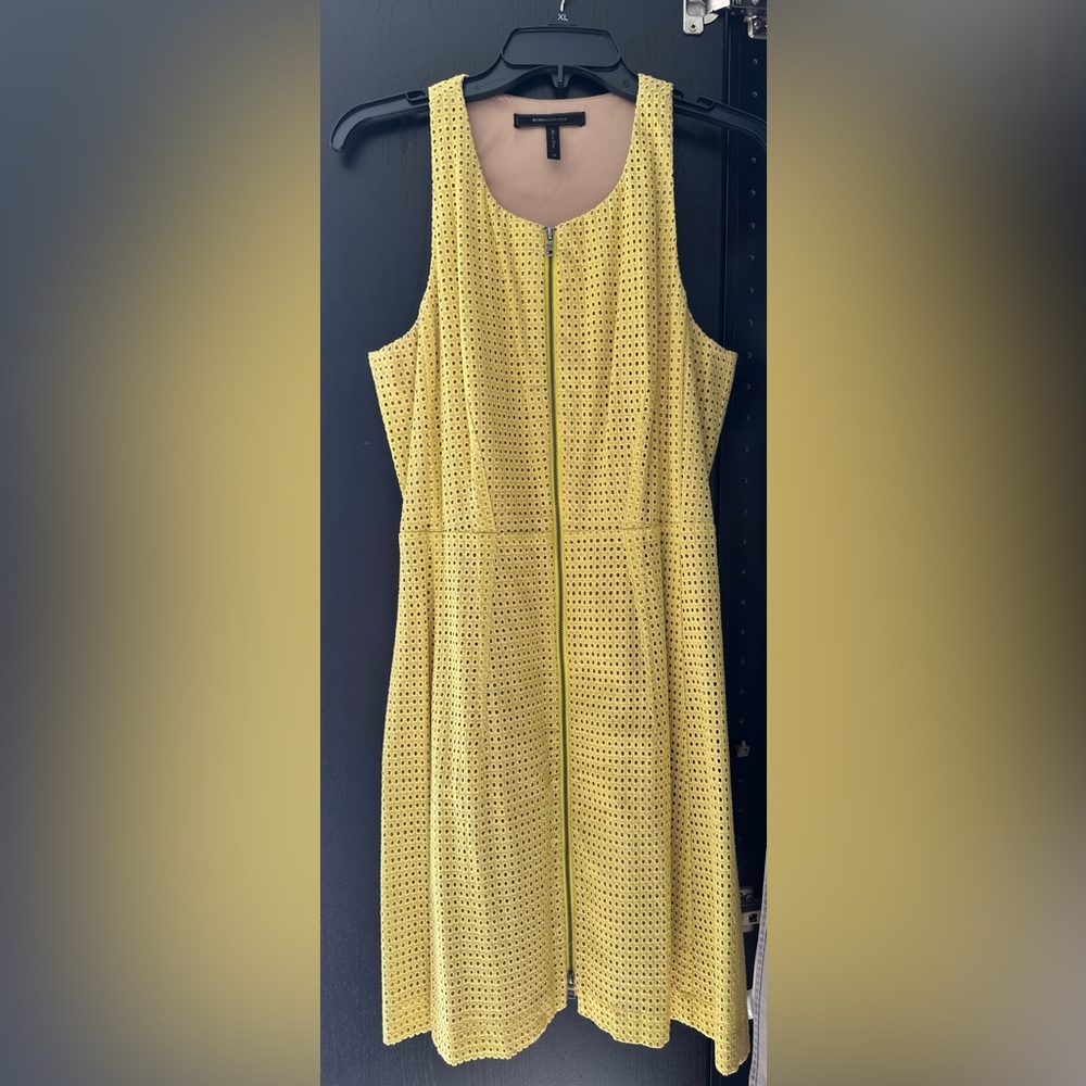 BCBG laser cut dress